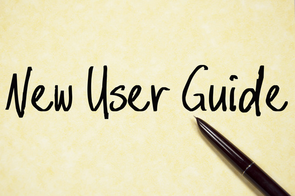new user guide text write on paper  - Photo, Image
