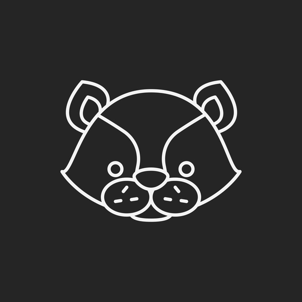 animal line icon - Вектор,изображение