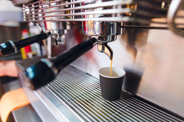 Closeup of making espresso - Photo, Image
