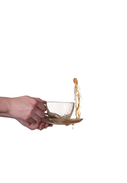 Šálek čaje s logem - Fotografie, Obrázek