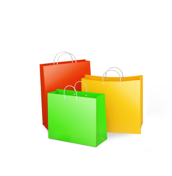 Многоцветные пакеты для покупок
 - Фото, изображение