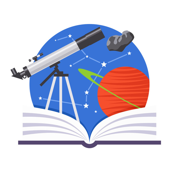 Astronomy Emblem - Vector, Image