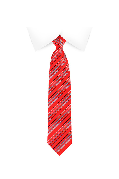 Tied up Red Necktie - 写真・画像