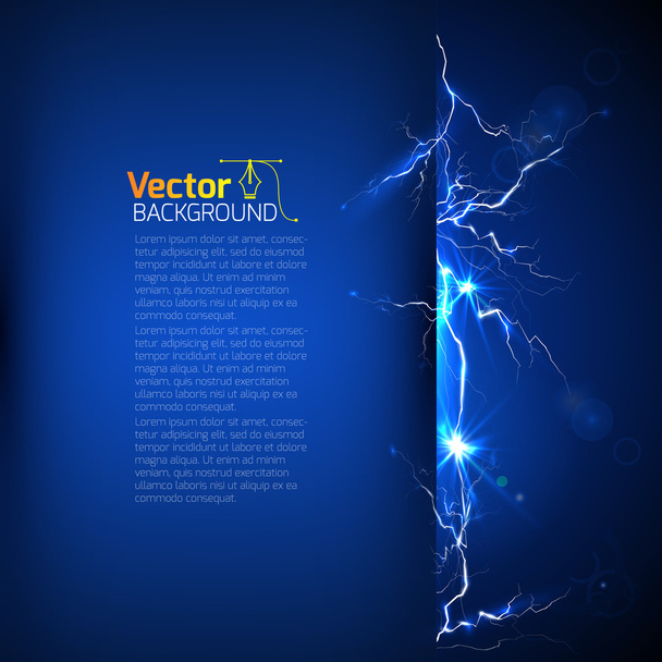 Template on electricity and power - Vector, Image