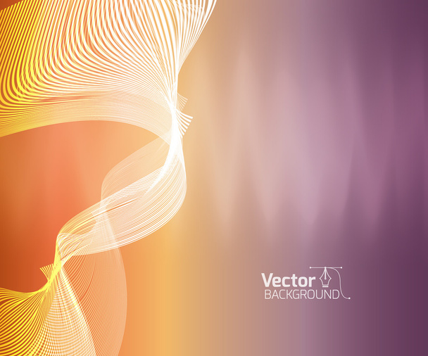 Futurictic background with curve lines - Vector, Image
