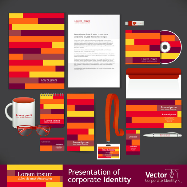 Orange corporate identity template - Vecteur, image