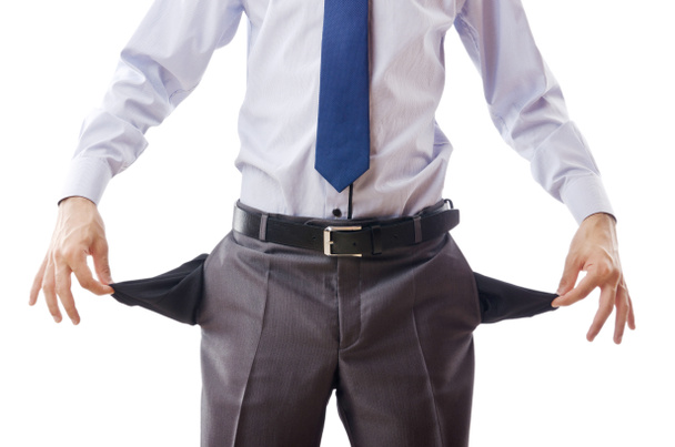 Businessman with empty pockets - Photo, Image