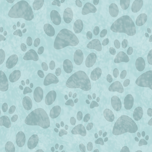 Blue Dog Paw imprime padrão de telha repetir fundo
 - Foto, Imagem