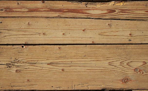 Винтажная деревянная панель с горизонтальными досками и зазорами
 - Фото, изображение