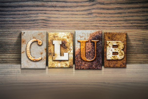 Club Concept Letterpress Theme - Photo, Image
