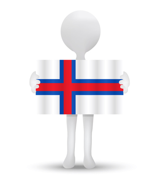 flag of Faroe Islands - Vector, Image