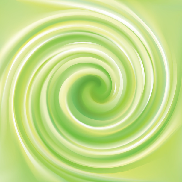 Vector abstract lime spiral background - Vector, Image