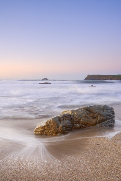 Cornwall seascape greenaway plaża. - Zdjęcie, obraz