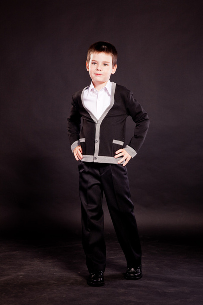 Boy in official dresscode in studio - Zdjęcie, obraz