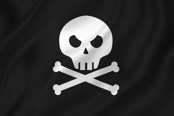 Cráneo pirata con huesos cruzados
. - Foto, imagen