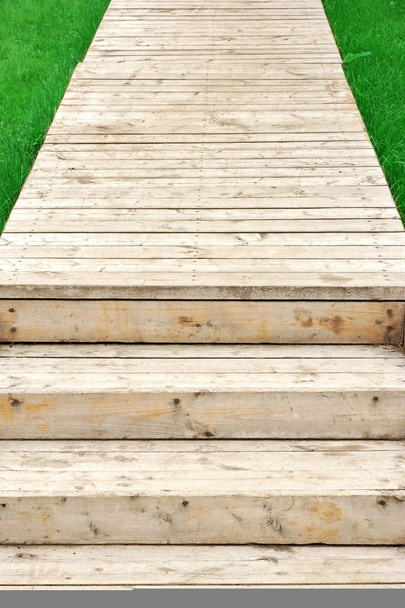 Wooden Stairs And Boardwalk In The Park - Photo, Image