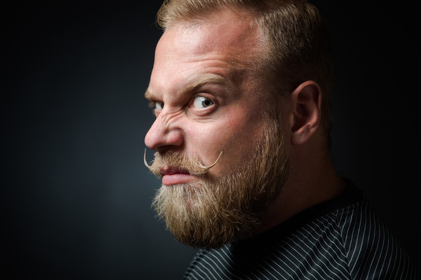 Demanding bearded man - Фото, зображення
