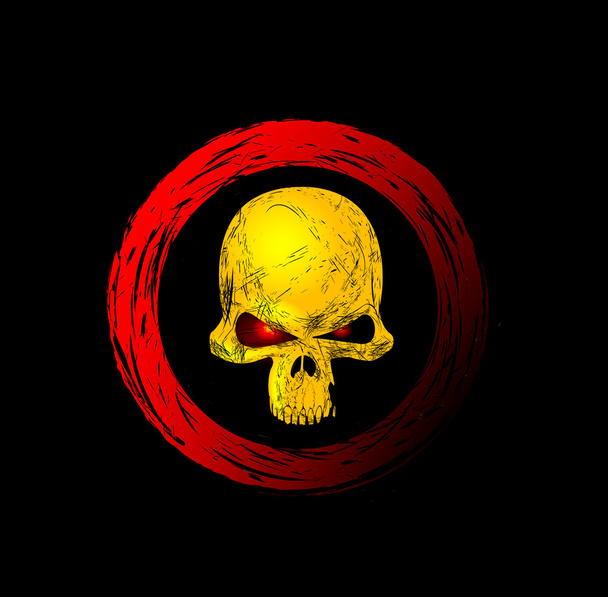 Símbolo do crânio
 - Vetor, Imagem