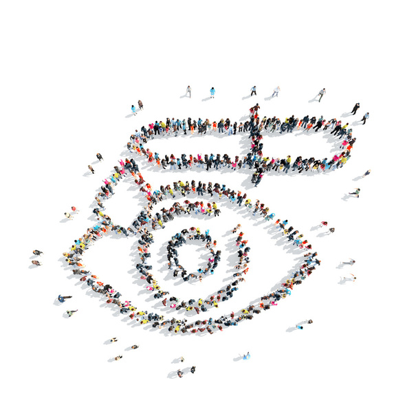 pessoas em forma de medicina ocular
 - Foto, Imagem