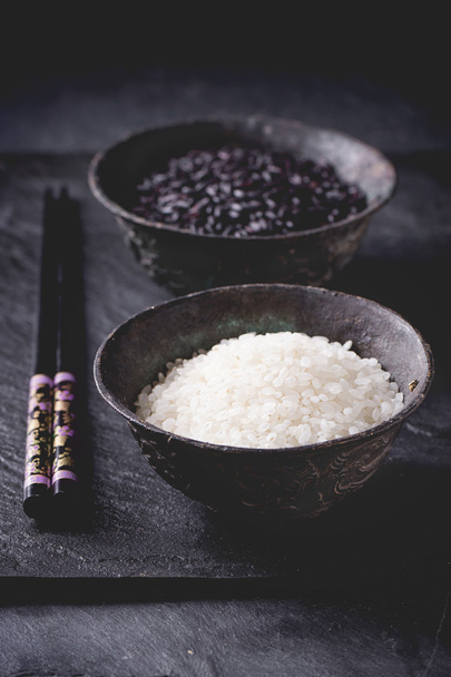 Black and white rice - 写真・画像
