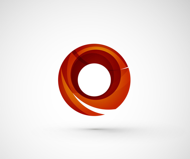 Abstract geometric company logo ring, circle - Вектор, зображення