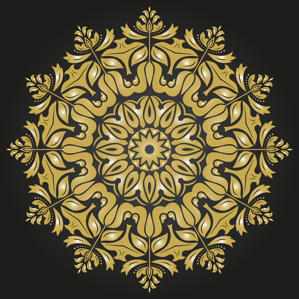 Damask Vector Oriental Pattern - Vetor, Imagem
