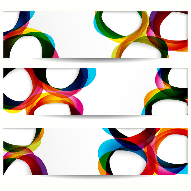 Abstract banner with forms of empty frames for your web design. - ベクター画像