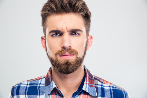 Handsome man with beard looking at camera  - Foto, imagen