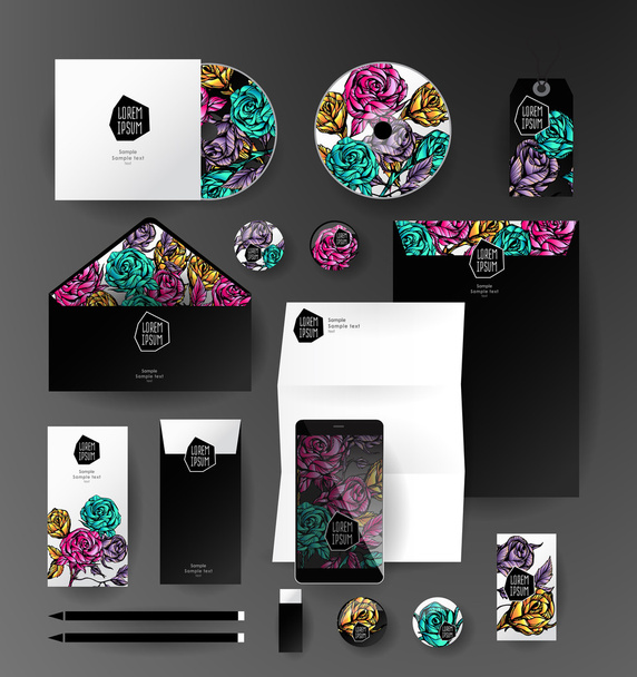 Abstract  business set. Corporate identity templates - Διάνυσμα, εικόνα