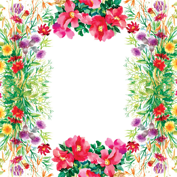 floral frame pattern - Vector, afbeelding