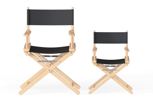 Cinema Industry Concept. Directors Chairs - Photo, Image