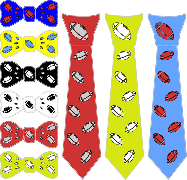 краватки і краватка для регбі
 - Вектор, зображення