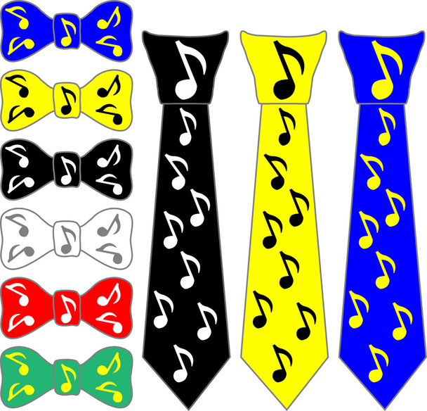 краватки і краватка для співака
 - Вектор, зображення