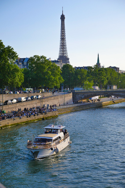 Óta Alexandre Iii híd Párizsban, az Eiffel-torony - Fotó, kép