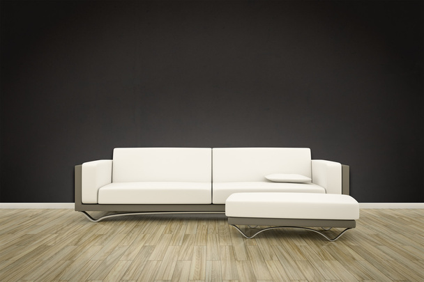 Sofa on wooden floor - Foto, Bild