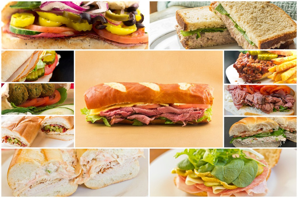 sendvič koláž - Fotografie, Obrázek