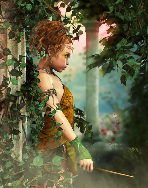 Little Fairy with a Wand, 3d CG - Photo, Image