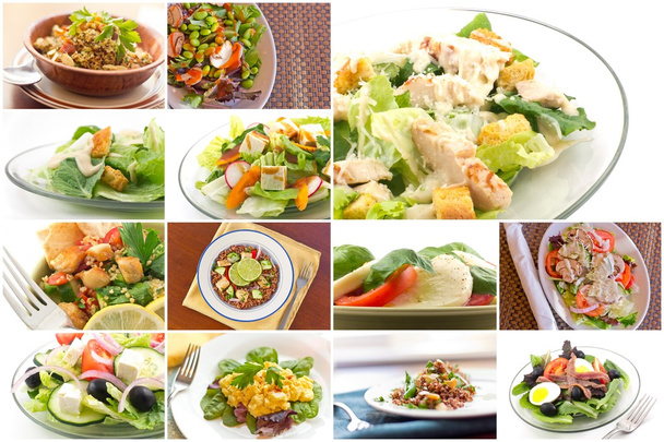 Collage di insalata sana
 - Foto, immagini