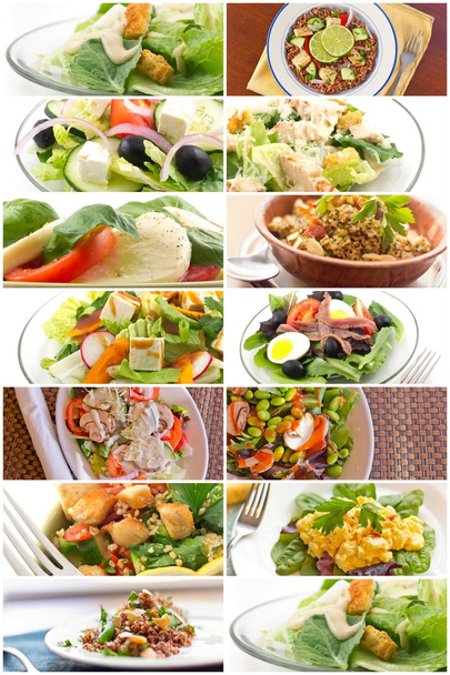 Koláž zdravý salát - Fotografie, Obrázek