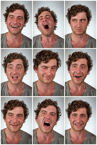 Expresiones faciales en persona real
 - Foto, Imagen