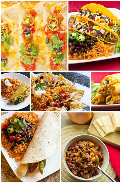 Meksika yemeği kolaj - Fotoğraf, Görsel