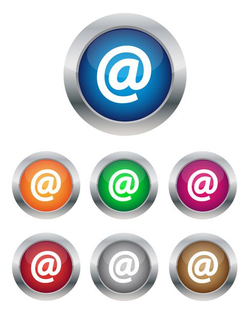 Email buttons - Vetor, Imagem