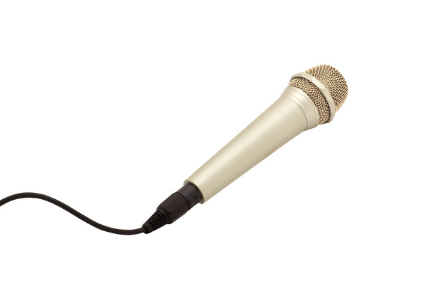 Microfone com uma corda
 - Foto, Imagem
