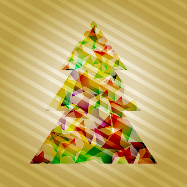 Vector árbol de Navidad - Vector, imagen