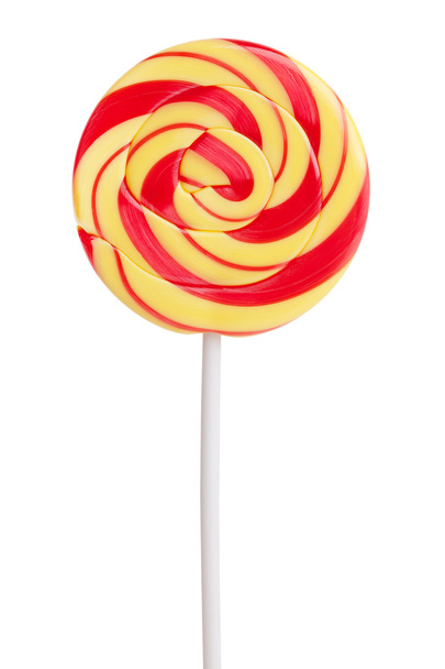 Delicious, sweet red and yellow lollipop - Zdjęcie, obraz