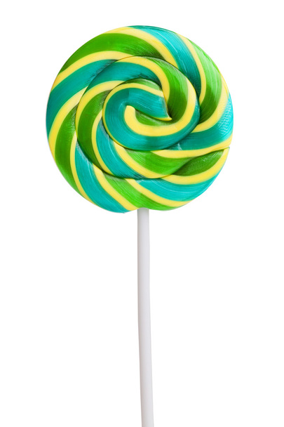 Delicious, sweet green and yellow lollipop - Fotó, kép