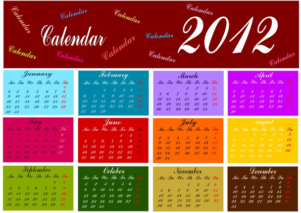 Kalender - Vector, afbeelding