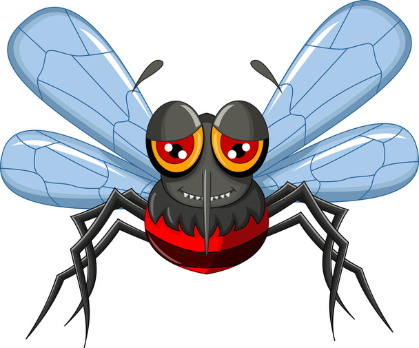 karikatür sivrisinek - Vektör, Görsel