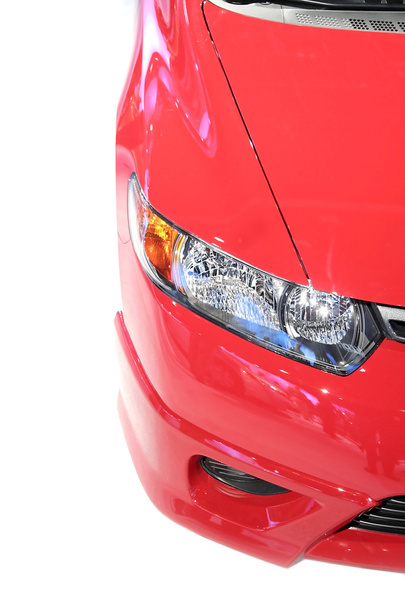 kafa lambası kırmızı araba - Fotoğraf, Görsel