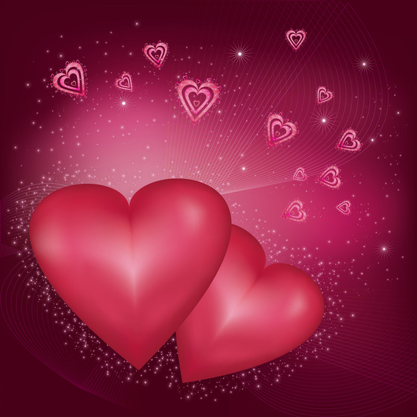 Abstract Valentine's Day background - Vector, afbeelding